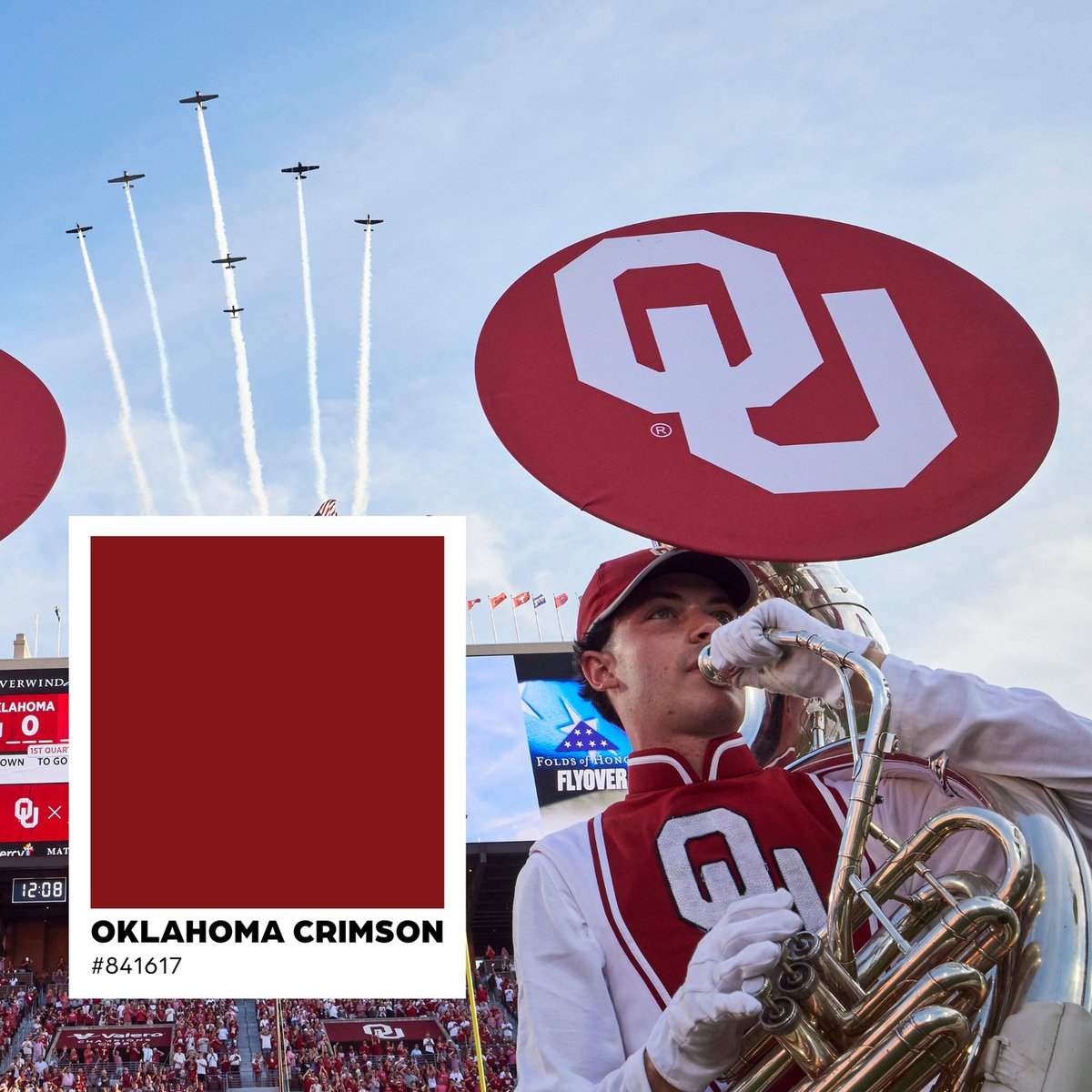 UofOklahoma's tweet photo. Campus beautiful by day and night 🎨 https://t.co/z40YRAgW8d