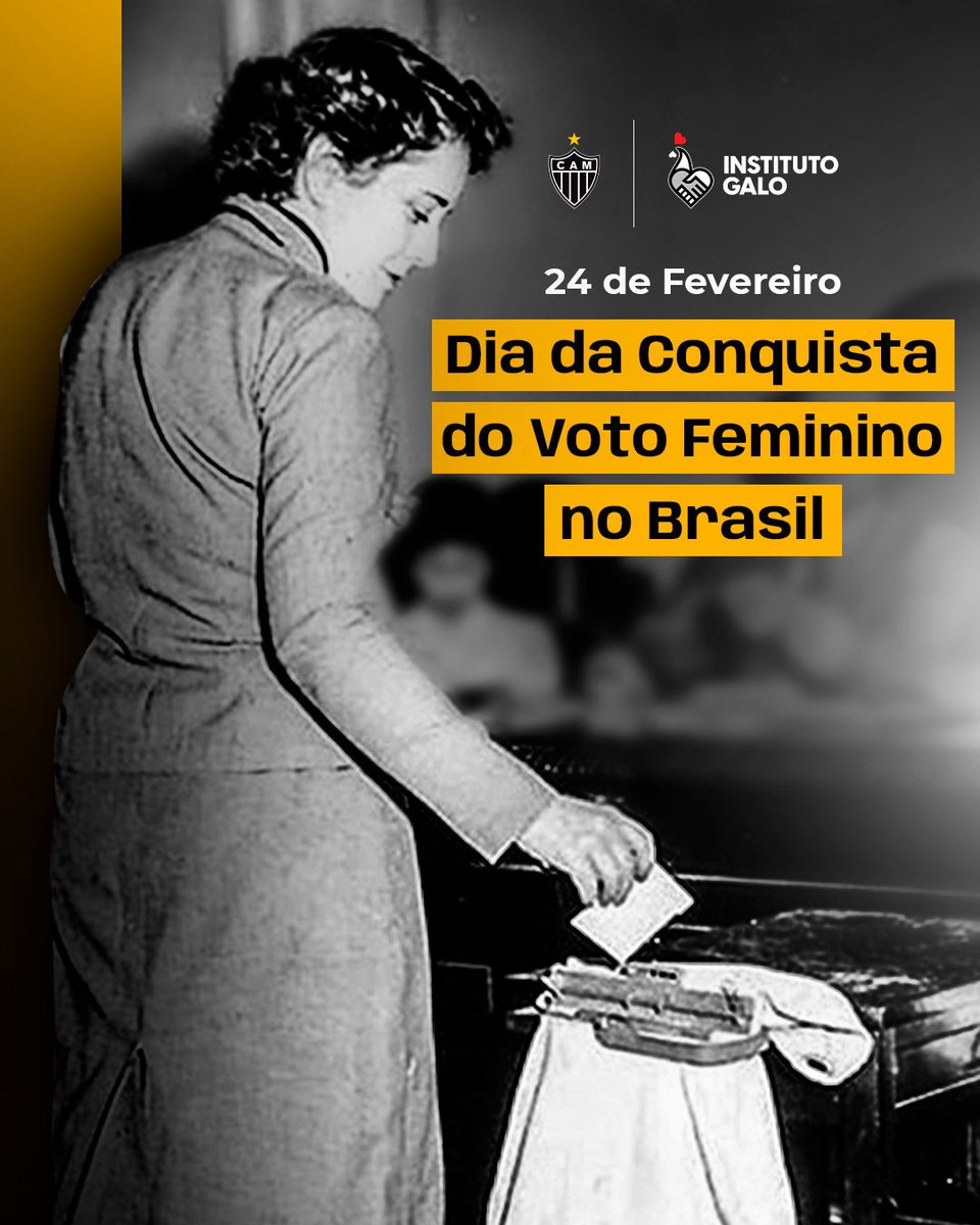InstitutoGalo's tweet image. 📢✨ Há 93 anos, as mulheres conquistavam o direito ao voto no Brasil! Hoje, o Instituto Galo celebra essa data histórica e a importância da participação feminina na política. Que a luta por igualdade e representatividade siga firme! 💪⚖️🇧🇷

#VotoFeminino #Democracia #Igualdade…