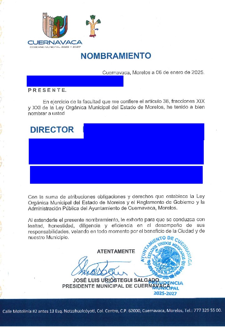 Alcalde <a href="/jluriosteguis/">José Luis Urióstegui</a> agradezco la confianza que me brinda nuevamente para ejercer el cargo de Director en el <a href="/CuernavacaGob/">Municipio Cuernavaca</a>

Gran responsabilidad se me ha conferido, Muchas Gracias.

#Cuernavaca
#Morelos