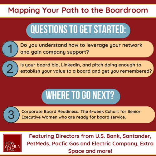 Who are boards looking for? They need people who bring diversity of thought, deep expertise, and the ability to listen and learn. They need you! Learn more here: howwomenlead.com/events-1/corpo…
