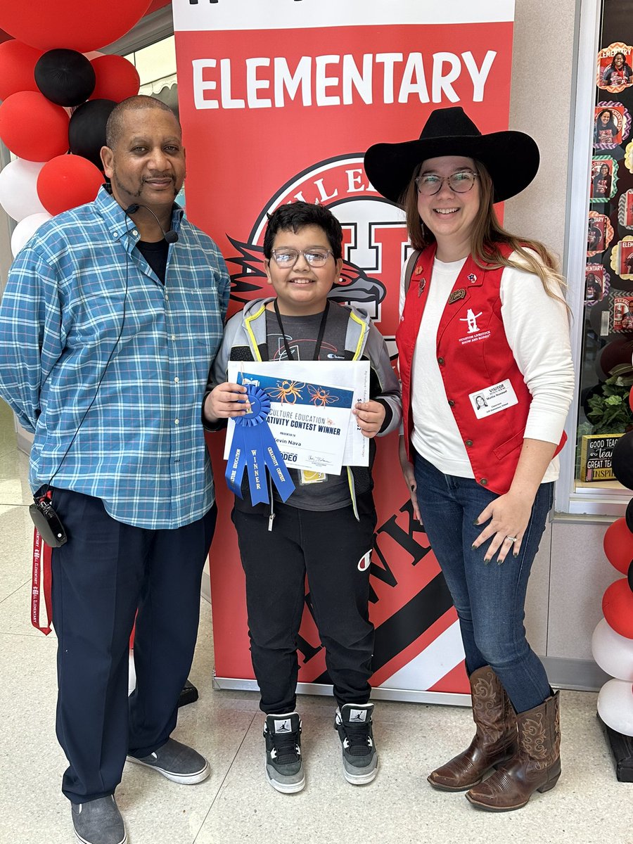 Congratulations to one of our 3rd Grade students for winning a blue ribbon for the <a href="/RODEOHOUSTON/">RODEOHOUSTON</a> Creativity Art Contest. 👏🏽🥇Thank you to Hill Art Teacher <a href="/ChrisPerki9302/">Christian Perkins</a> for guiding our students to create Rodeo Art masterpieces. <a href="/AldineArt/">Aldine ISD Visual Arts</a> <a href="/AldineISD/">Aldine ISD</a> #AldineImpact