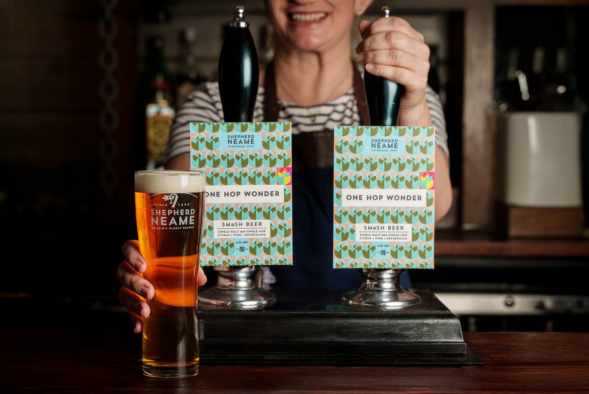 We’re keeping things simple with our latest limited edition beer, which uses a single malt &amp; a single hop.
One Hop Wonder (4.5%) is a SMaSH – single malt and single hop – beer, using only lager malt and the UK Chinook hop, a new variety for us. More here: snea.me/one-hop-wonder
