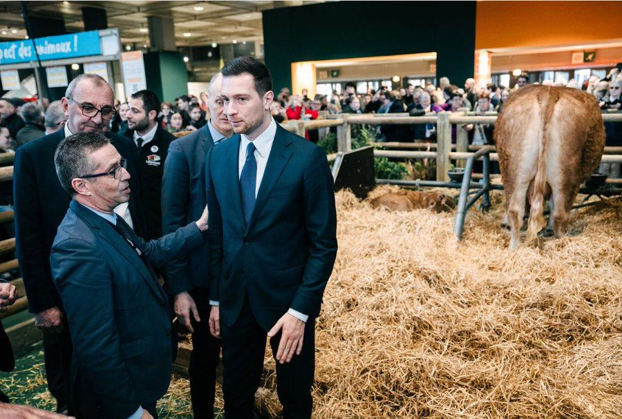 La vache n'a pas voulu s'entretenir avec Jordan Bardella.

Parce qu'aujourd'hui comme hier, la génisse emmerde le Front National.  

#SalonAgriculture