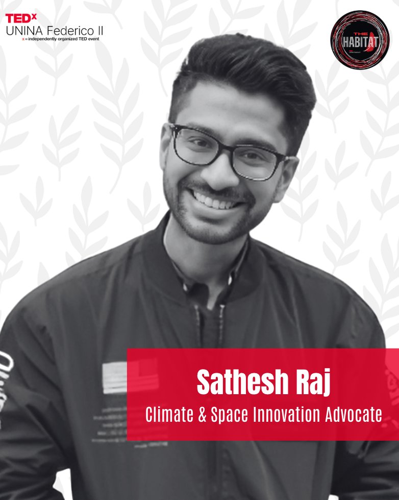 Speaker Spotlight – Ep.10 🎤
Meet Sathesh Raj: climate activist and space innovator. 🌍🚀 From fighting climate change with space tech to designing lunar energy systems, he’s shaping a more sustainable future on Earth and beyond. 🌱✨
#TEDxUNINAFedericoII #TheHabitat