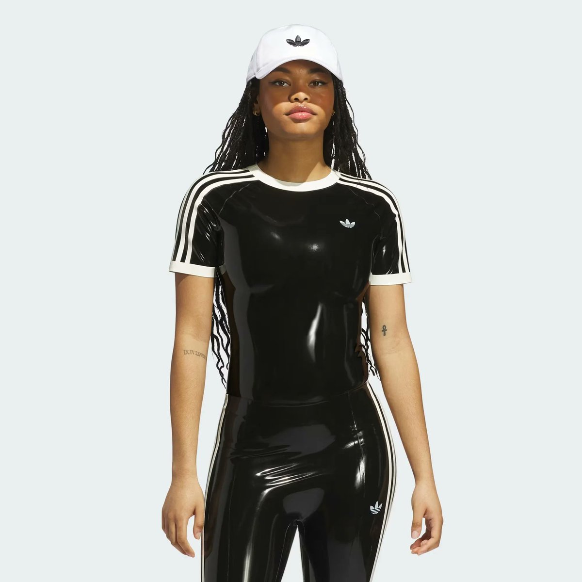 Adidas sell official branded latex wear. Only to US customers and already sold out, it nevertheless marks a milestone in latex becoming mainstream.