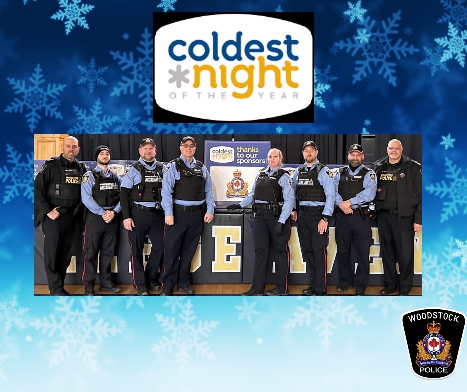 Yesterday, our members from the Woodstock Police Service participated in the Coldest Night of the Year walk to support a great cause and raise awareness for those experiencing homelessness.