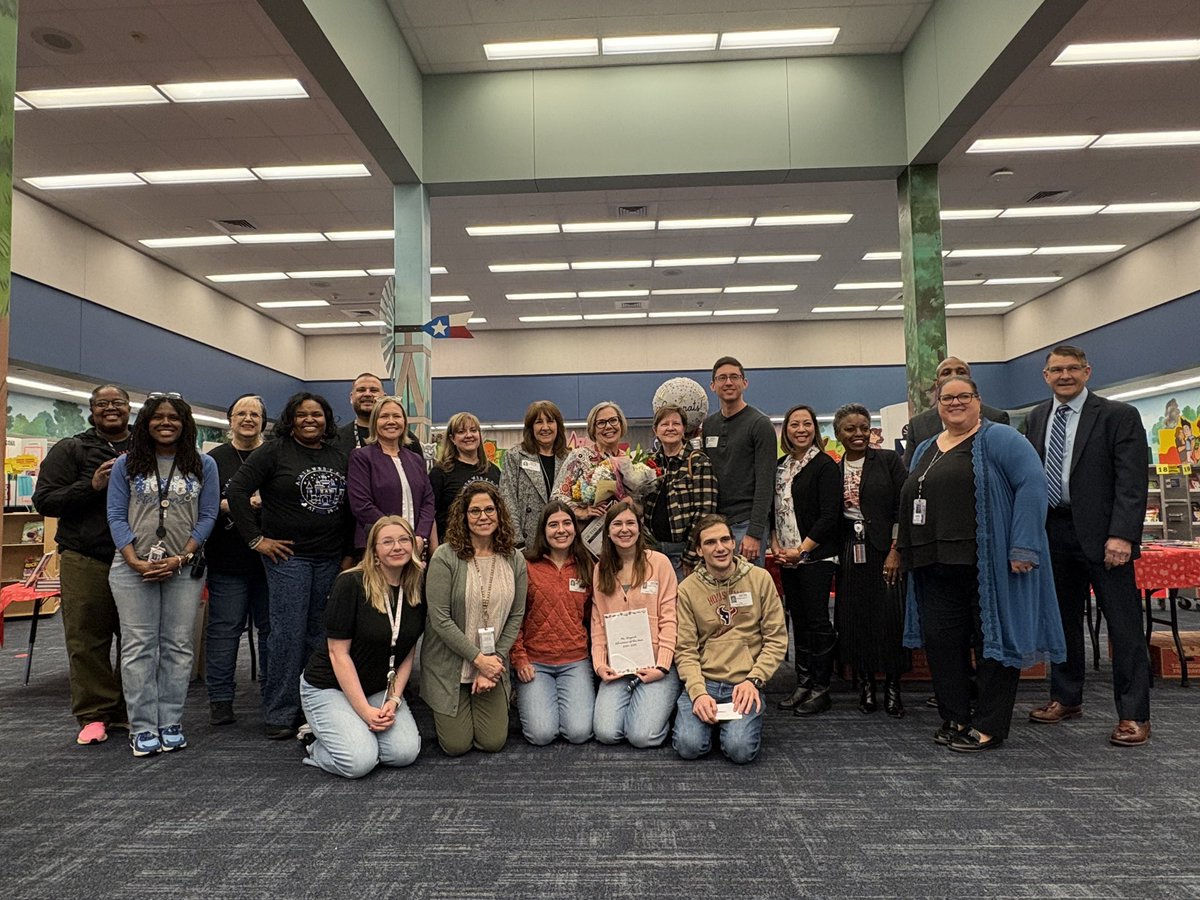 Congratulations to our district librarian of the year, Ms. Bryant <a href="/katyisd/">Katy ISD</a>!