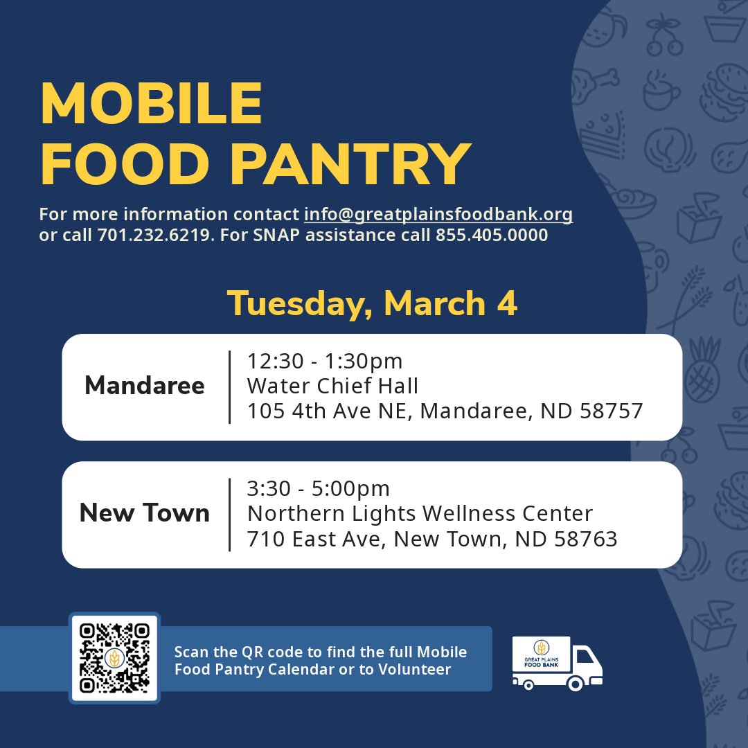 🚚 Our rescheduled Mobile Food Pantry routes form last week, are being rescheduled for this week, plus some additional routes! If you or someone you know is in need, stop by—everyone is welcome, and food is provided at no cost. Find the full schedule here: bit.ly/44VKCcQ
