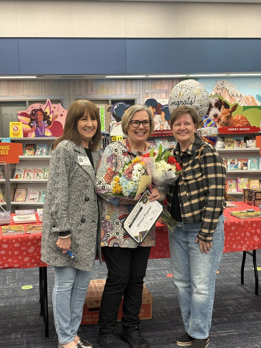 Help us congratulate Ms. Bryant as the District Librarian of the year <a href="/katyisd/">Katy ISD</a>