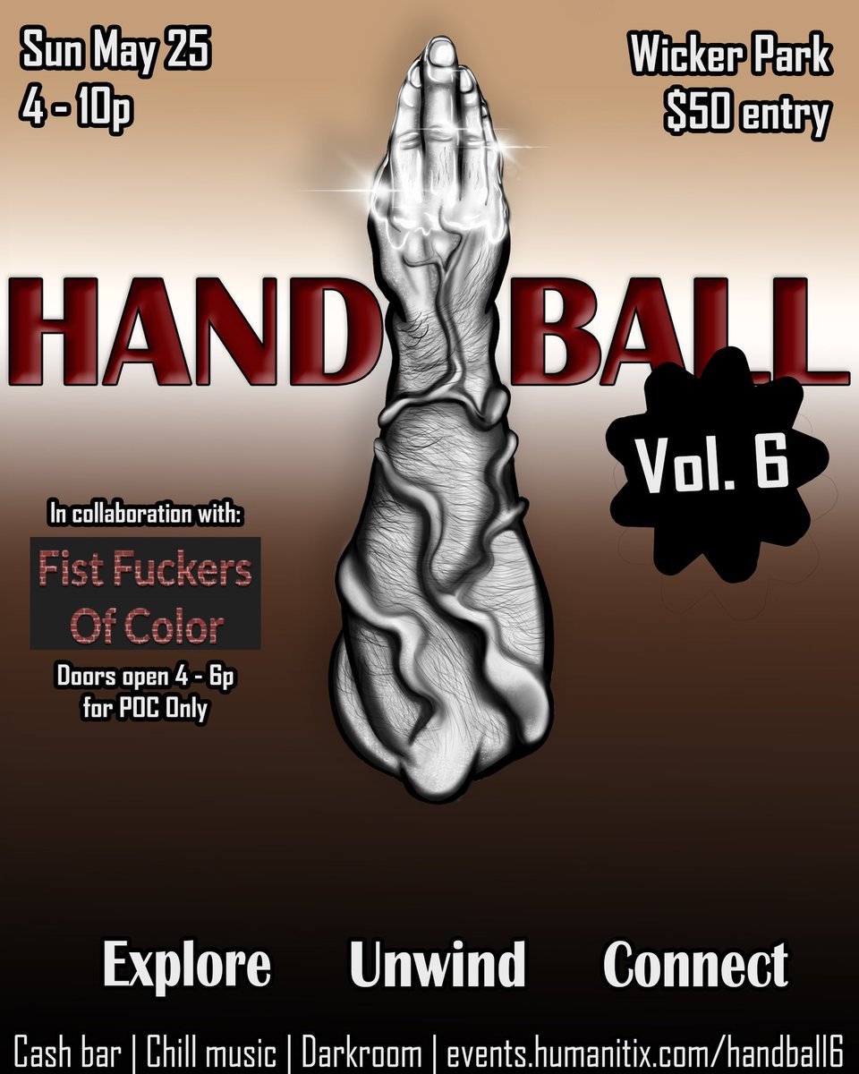 Hand Ball - Next Party May 25 (@handballchicago) on Twitter photo Weโve also opened pre-sale for our IML party May 25!
We have another team up, this time with <a href="/sub_rosa_92/">sub_rosa_92</a> and FFOC ๐
Doors open at 4 for POC and at 6 for all! โจ Weโve also opened pre-sale for our IML party May 25!
We have another team up, this time with <a href="/sub_rosa_92/">sub_rosa_92</a> and FFOC ๐
Doors open at 4 for POC and at 6 for all! โจ