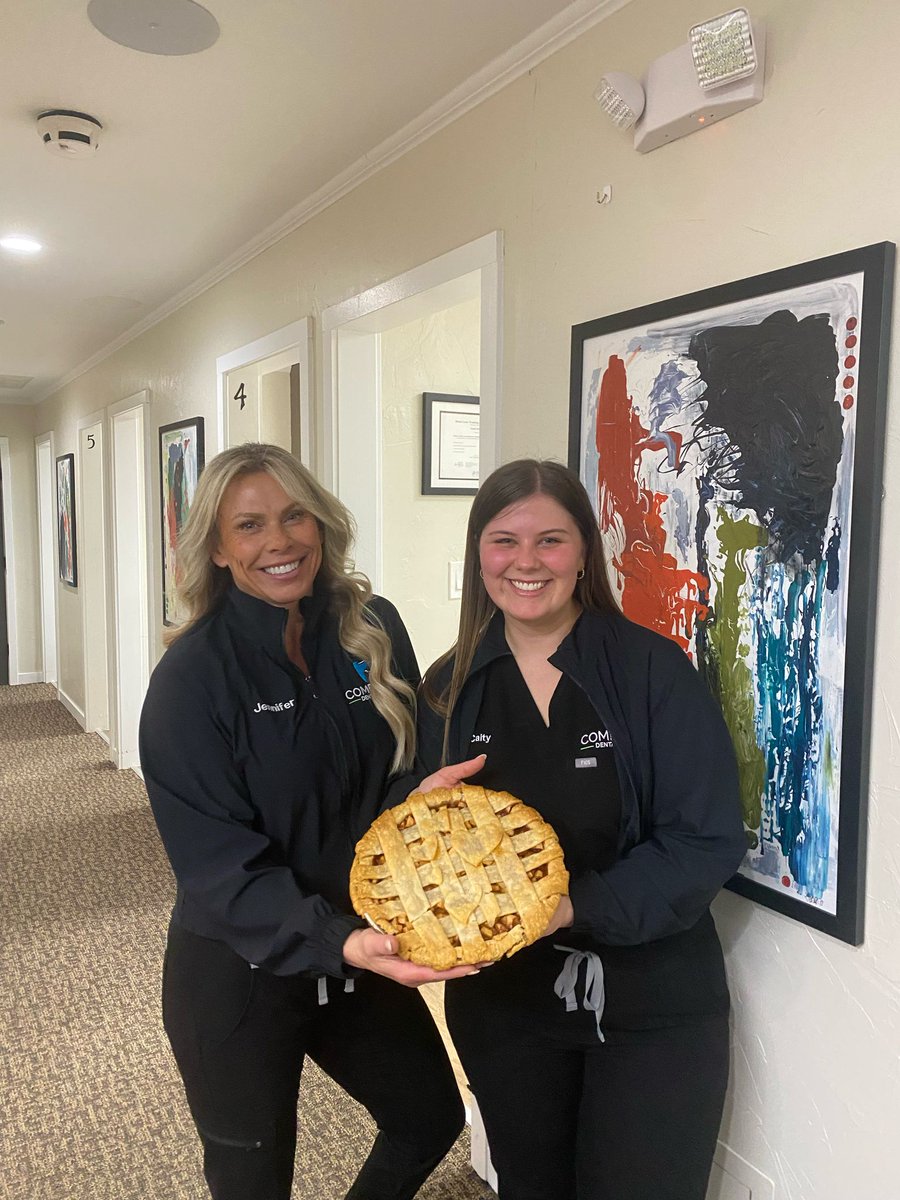 Caity, you have set the bar high - best Office Manager and best baker!. Thanks for the apple pie magic today!/