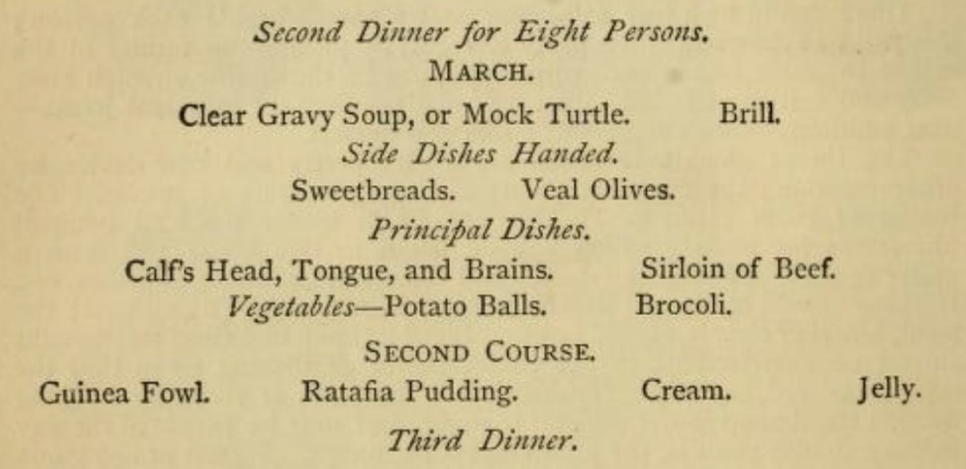 farmer_ash_'s tweet photo. Menu for a dinner party in March of 1882 - would you go? https://t.co/SpyxA1poHR
