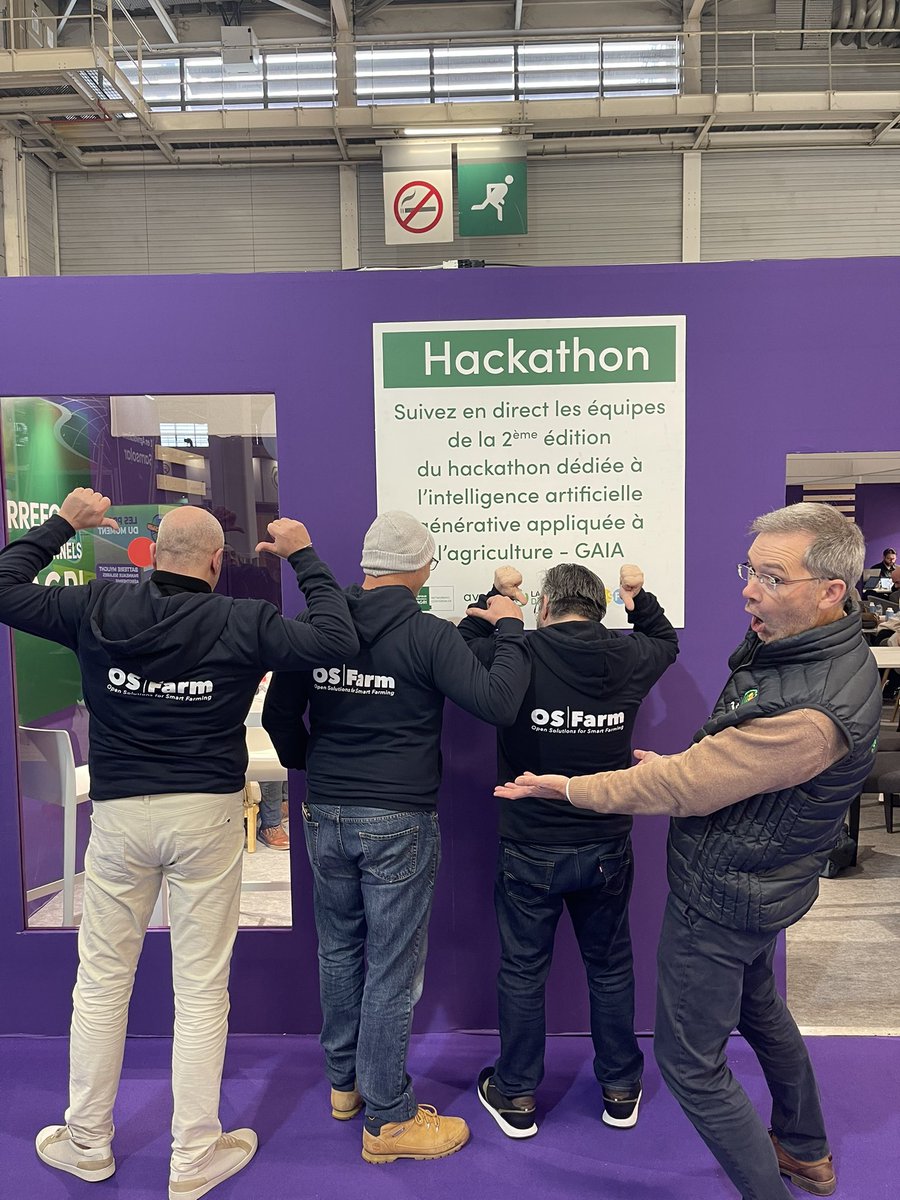 La team de coach IA AGRICULTURE #OSFARM sur <a href="/Salondelagri/">Salon International de l'Agriculture</a> 

Vivement demain pour les travaux 

#agri #bziiit #IA