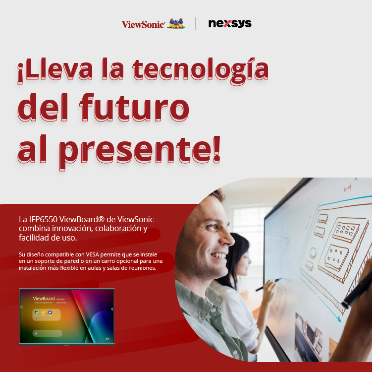 NexsysEcuador's tweet image. 🌟 Lleva la colaboración al siguiente nivel 🌟
Con la pantalla táctil 4K de 65” y hasta 20 toques simultáneos, el IFP6550 transforma reuniones y clases en una experiencia interactiva y fluida. 💡
#ViewSonic #IFP6550 #ViewBoard #TecnologíaInteractiva