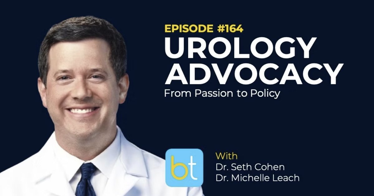 BackTable Urology (@_backtableuro) on Twitter photo How can we affect systematic change to benefit our patients? Learn more about the importance of advocacy in urology with <a href="/DrSCohen/">Seth Cohen</a> and Dr. Michelle Leach with #URO164
open.spotify.com/episode/68pR7M… How can we affect systematic change to benefit our patients? Learn more about the importance of advocacy in urology with <a href="/DrSCohen/">Seth Cohen</a> and Dr. Michelle Leach with #URO164
open.spotify.com/episode/68pR7M…