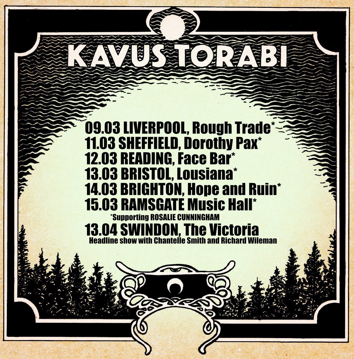 Rosalie Cunningham is a sensational talent, alright and I’m certainly looking forward to opening for her wonderful band next month.
I’ll be playing a 50 minute set on these dates plus a  full headline show at The Vic in Swindon in April.
