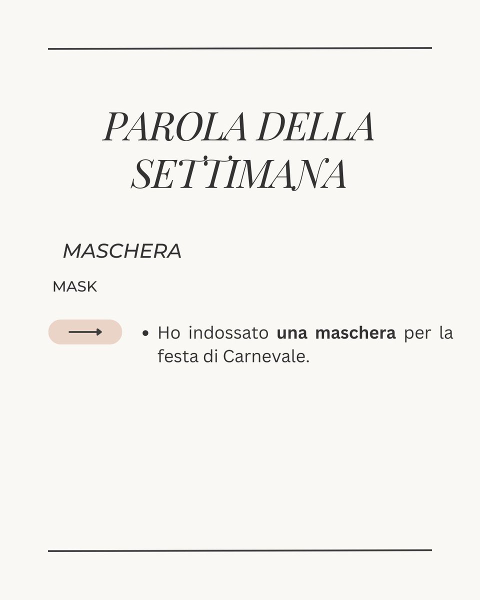 OUItalian's tweet image. Word of the week - Settimana 7