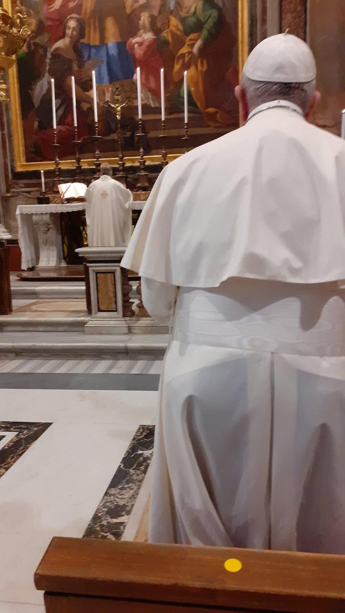 JimSichko's tweet photo. When your head is down for Holy Mass but you have your phone on silent and then look up and realize you're totally busted! #eeeeeeeee #missionaryofmercy https://t.co/PE9lBCOlbv