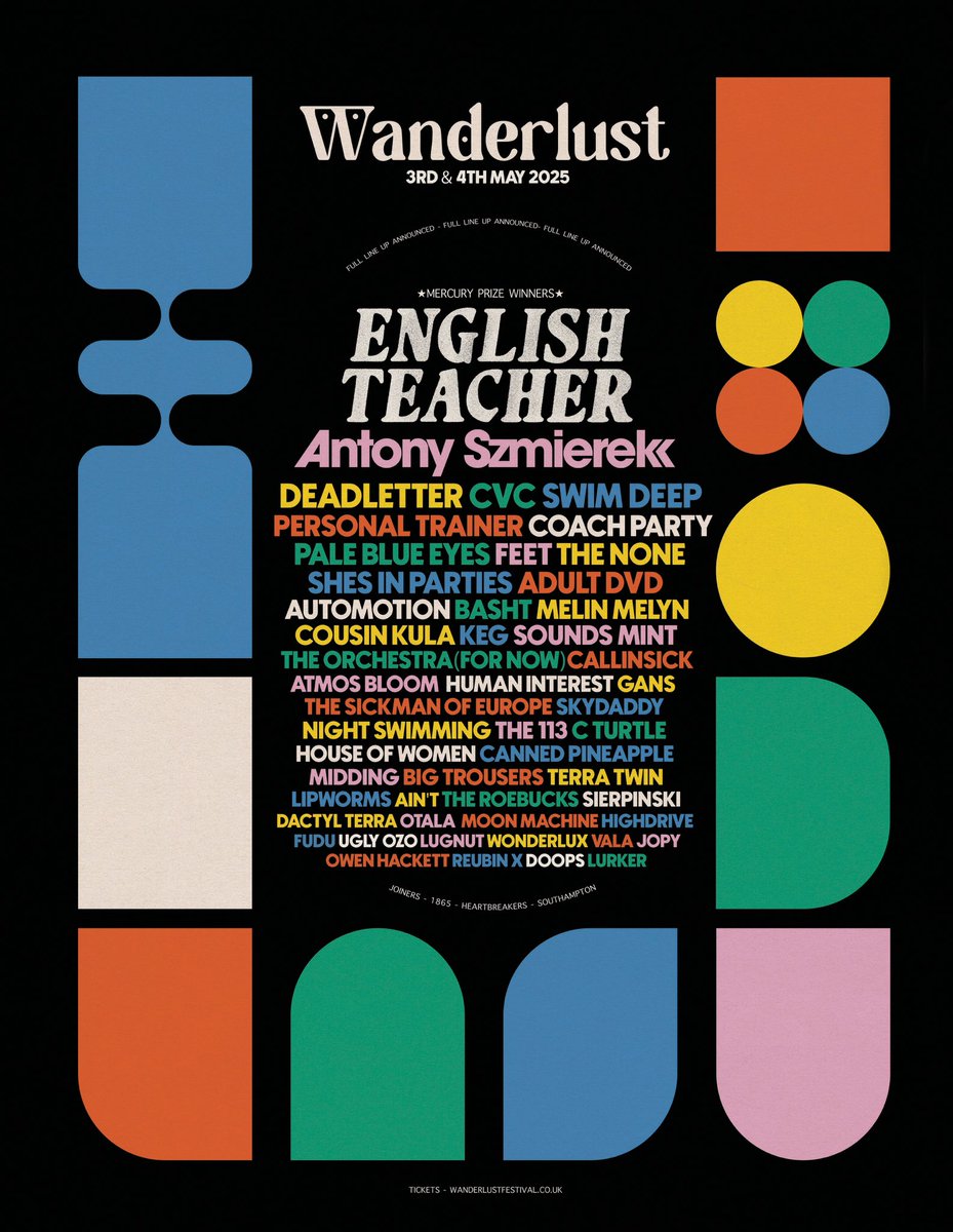 playing a gorgeous looking Wanderlust festival in Southampton this May ≈ ☆