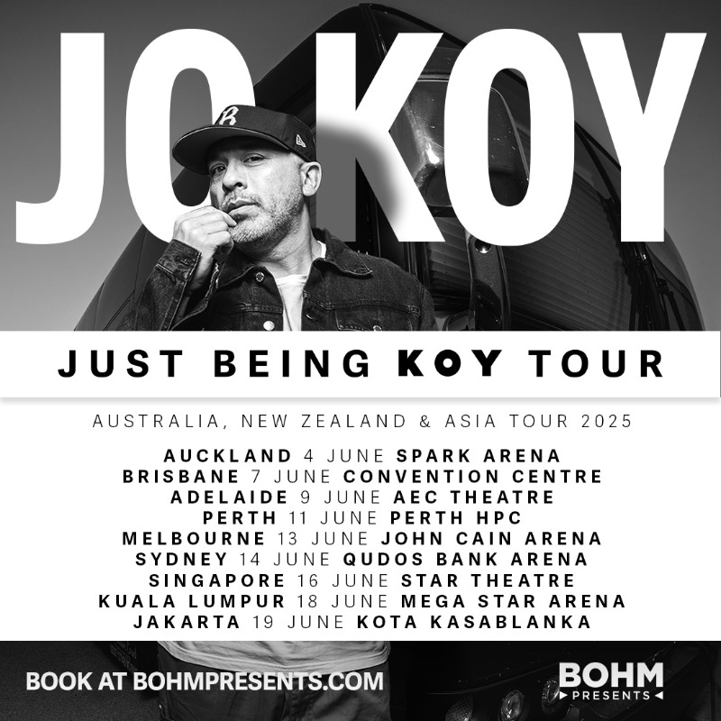 Bohmpresents's tweet image. We're excited to announce that @JoKoy is returning in 2025! Sign up for Presale → bohmpr.io/subscribe
⏰ Presale begins Thursday 27th FEB @ 10am (local)
The Filipino American megastar returns as one of today’s premiere stand-up comedians with his Just Being Koy Tour.
This…