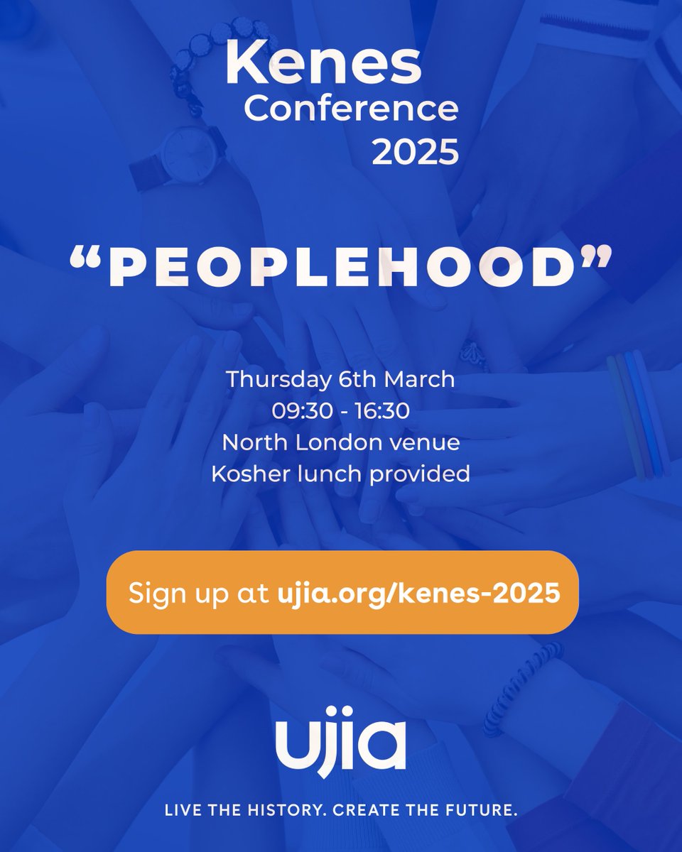 Calling all educators and communal leaders. Don't miss out on Kenes!
 
📅 Thursday, 6th March ⏰ 9:30 – 16:30 📍 Sign up now: ujia.org/kenes-2025

Let's come together to learn, connect, and grow! 

#UJIA #Kenes #Ujiaevent #Peoplehood #Community #Learning