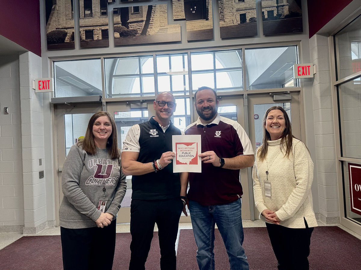 Nate Sever (@natesever7) on Twitter photo Members of the <a href="/UrbanaHS_OH/">Urbana HS (Ohio)</a> administration team encourage you to celebrate Public Schools Week February 24-28th! #GoClimbers🙌🏼 <a href="/Tony_Grigsby27/">Tony Grigsby</a> <a href="/jamiemjacobs5/">Jamie Jacobs</a> <a href="/UrbanaYES/">UrbanaYES</a> <a href="/UrbanaOHSchools/">Urbana City Schools</a> <a href="/thielc/">Charles Thiel</a>
#iheartpublicschools #PublicSchoolProud Members of the <a href="/UrbanaHS_OH/">Urbana HS (Ohio)</a> administration team encourage you to celebrate Public Schools Week February 24-28th! #GoClimbers🙌🏼 <a href="/Tony_Grigsby27/">Tony Grigsby</a> <a href="/jamiemjacobs5/">Jamie Jacobs</a> <a href="/UrbanaYES/">UrbanaYES</a> <a href="/UrbanaOHSchools/">Urbana City Schools</a> <a href="/thielc/">Charles Thiel</a>
#iheartpublicschools #PublicSchoolProud
