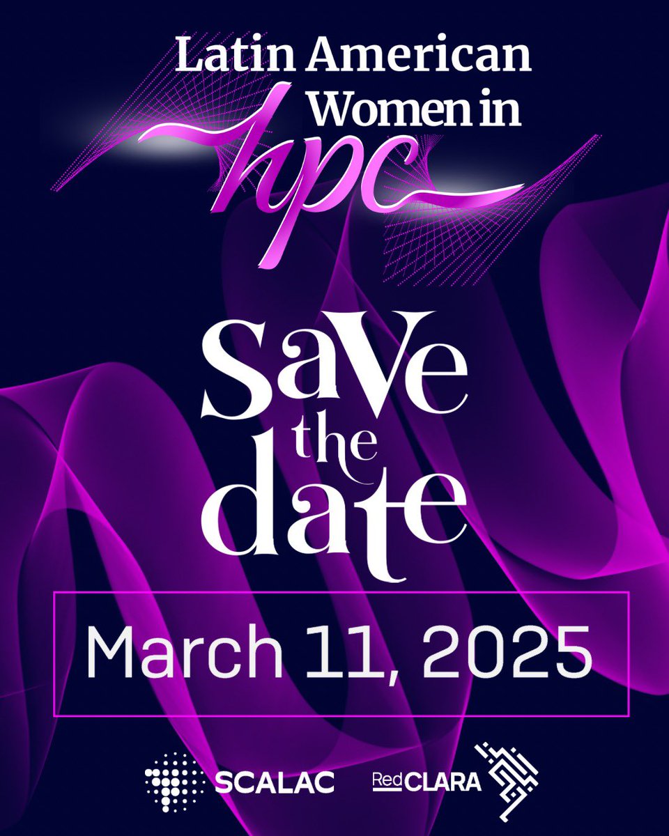 SCALAC (@scalac_computo) on Twitter photo We invite you to participate in the webinar "Latin American Women in HPC", a unique space where leading researchers and professionals in HPC will share their experiences, advances and challenges in this field. More information: sites.google.com/view/la-whpc We invite you to participate in the webinar "Latin American Women in HPC", a unique space where leading researchers and professionals in HPC will share their experiences, advances and challenges in this field. More information: sites.google.com/view/la-whpc