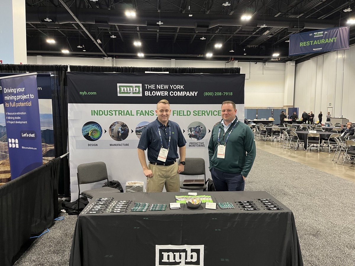NewYorkBlower's tweet photo. Are you in Denver this week for #MineXChange2025? Join us at booth #440 to speak to Greg, Doug, and Cody! https://t.co/KBHYgW2Pr2