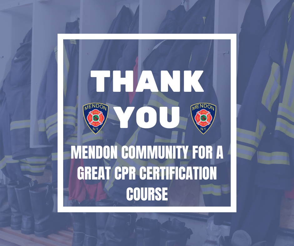 ❤️👏 A huge THANK YOU to everyone in the Mendon community who joined us for the recent CPR certification course! Your dedication to learning life-saving skills is truly inspiring, and we’re proud to have been part of your efforts to make a difference. Together, we’re building ...