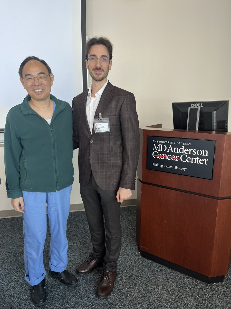 Mohammad Jad Moussa, MD, MSc (@mjmoussa_) on Twitter photo 🎉Congratulations to my dear friend <a href="/emanuele_crupi/">Emanuele Crupi</a> (<a href="/SanRaffaeleMI/">Ospedale San Raffaele</a>) for joining us in GU Med Onc <a href="/MDAndersonNews/">MD Anderson Cancer Center</a>, under the primary mentorship of our terrific Dr. Jianjun ‘JJ’ Gao!
His work, ethic & passion speak volumes about him - looking forward to working together Manu! 🎉Congratulations to my dear friend <a href="/emanuele_crupi/">Emanuele Crupi</a> (<a href="/SanRaffaeleMI/">Ospedale San Raffaele</a>) for joining us in GU Med Onc <a href="/MDAndersonNews/">MD Anderson Cancer Center</a>, under the primary mentorship of our terrific Dr. Jianjun ‘JJ’ Gao!
His work, ethic & passion speak volumes about him - looking forward to working together Manu!