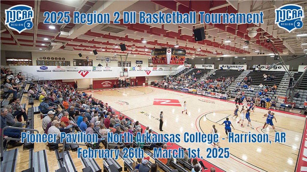 Region 2 Athletics (@njcaaregion_ii) on Twitter photo It's #NJCAARegion2 D2 Basketball Tournament Week at Pioneer Pavilion in Harrison, AR!! Follow the link for brackets and game times >>> region2athletics.com/information/20…. Livestream will also be provided by youtube.com/@NortharkPione…. It's #NJCAARegion2 D2 Basketball Tournament Week at Pioneer Pavilion in Harrison, AR!! Follow the link for brackets and game times >>> region2athletics.com/information/20…. Livestream will also be provided by youtube.com/@NortharkPione….
