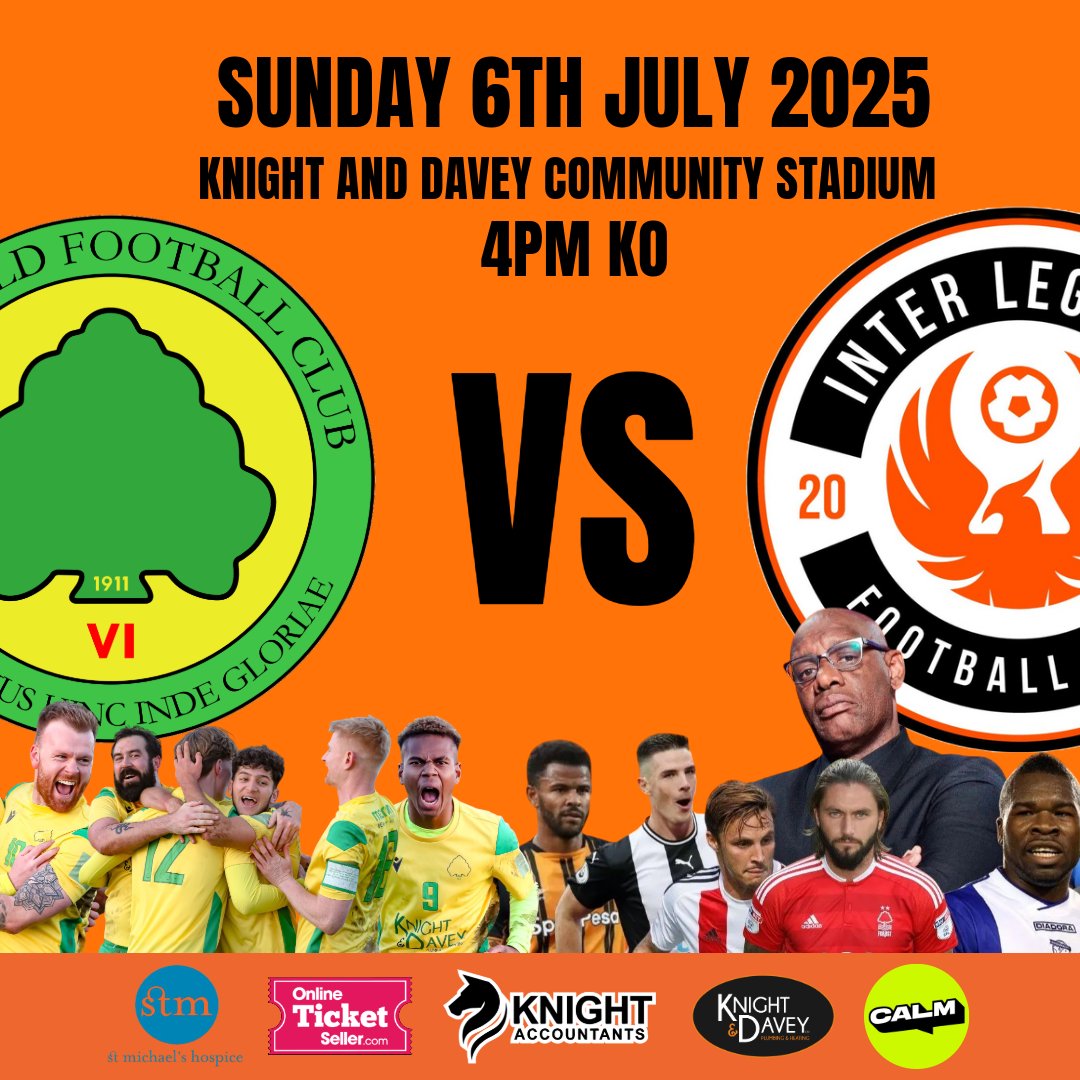 Westfield Football Club (@westfieldfc9) on Twitter photo ๐โฝ๏ธ๐ ๐๐ง๐๐ ๐๐ก๐ก๐ข๐จ๐ก๐๐๐ ๐๐ก๐งโฝ๏ธ๐
๐ช๐๐ฆ๐ง๐๐๐๐๐ ๐๐ ๐ฉ๐ฆ ๐๐ก๐ง๐๐ฅ ๐๐๐๐๐ก๐๐ฆ ๐๐
๐ Westfield FC vs <a href="/interlegendsfc/">InterLegendsFC</a>
๐
Date: 6th July
โฐ Kick-Off: 4:00 PM
๐ Location: Knight & Davey Community Stadium
๐ค Sponsored By - Knight Accountants
Get ready for ๐โฝ๏ธ๐ ๐๐ง๐๐ ๐๐ก๐ก๐ข๐จ๐ก๐๐๐ ๐๐ก๐งโฝ๏ธ๐
๐ช๐๐ฆ๐ง๐๐๐๐๐ ๐๐ ๐ฉ๐ฆ ๐๐ก๐ง๐๐ฅ ๐๐๐๐๐ก๐๐ฆ ๐๐
๐ Westfield FC vs <a href="/interlegendsfc/">InterLegendsFC</a>
๐
Date: 6th July
โฐ Kick-Off: 4:00 PM
๐ Location: Knight & Davey Community Stadium
๐ค Sponsored By - Knight Accountants
Get ready for