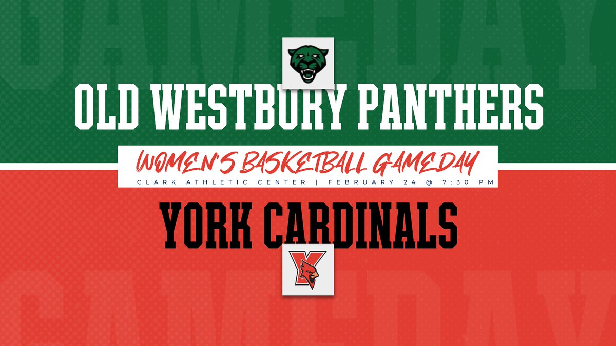 York Cardinals (@yorkcardinals) on Twitter photo π
Έπ'π #YCCardinals GΜ³AΜ³MΜ³EΜ³DΜ³AΜ³YΜ³
π¦π <a href="/YorkCollegeCUNY/">York College CUNY</a> πͺπ’π ππ‘'π¦ πππ¦πππ§ππππ
βΆβ <a href="/OW_Panthers/">Old Westbury Panthers</a>
π’ 7:30 PM
π<a href="/SUNYOldWestbury/">SUNY Old Westbury</a> Clark Athletic Center
π· π½πΎπ½-π²πΎπ½π΅π΄ππ΄π½π²π΄
πΊπ yorkathletics.com/live
#TheCardinalWay #FutureTakesFlight #d3hoops #NCAAD3 π
Έπ'π #YCCardinals GΜ³AΜ³MΜ³EΜ³DΜ³AΜ³YΜ³
π¦π <a href="/YorkCollegeCUNY/">York College CUNY</a> πͺπ’π ππ‘'π¦ πππ¦πππ§ππππ
βΆβ <a href="/OW_Panthers/">Old Westbury Panthers</a>
π’ 7:30 PM
π<a href="/SUNYOldWestbury/">SUNY Old Westbury</a> Clark Athletic Center
π· π½πΎπ½-π²πΎπ½π΅π΄ππ΄π½π²π΄
πΊπ yorkathletics.com/live
#TheCardinalWay #FutureTakesFlight #d3hoops #NCAAD3