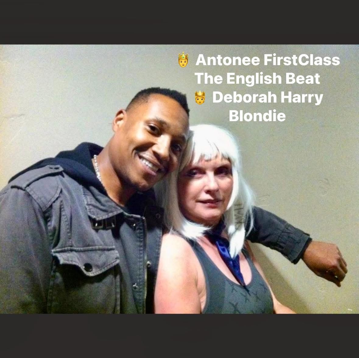 AntoneeFirstClass (@antonee) on Twitter photo Gooder than good memories courtesy of <a href="/dave_wakeling/">dave wakeling</a> <a href="/TheEnglishBeat/">The English Beat</a>
Me <a href="/Antonee/">AntoneeFirstClass</a> & Deborah Harry
Blondie #manahrockstar from far
βπ½π€ β€οΈ Gooder than good memories courtesy of <a href="/dave_wakeling/">dave wakeling</a> <a href="/TheEnglishBeat/">The English Beat</a>
Me <a href="/Antonee/">AntoneeFirstClass</a> & Deborah Harry
Blondie #manahrockstar from far
βπ½π€ β€οΈ