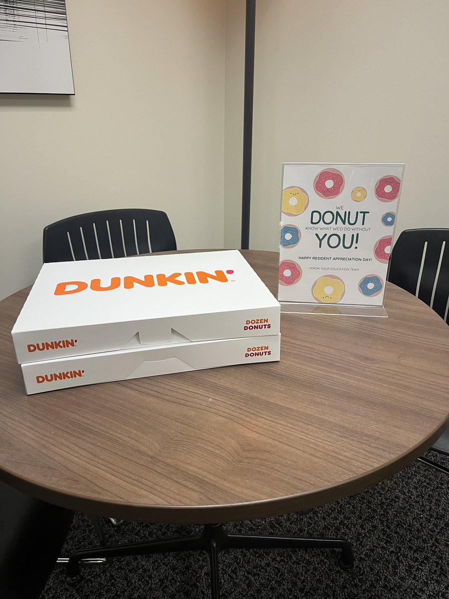Drooling over this absolutely a-dough-rable gift from our education team!! 

Couldn’t do residency without yall ❤️🍩