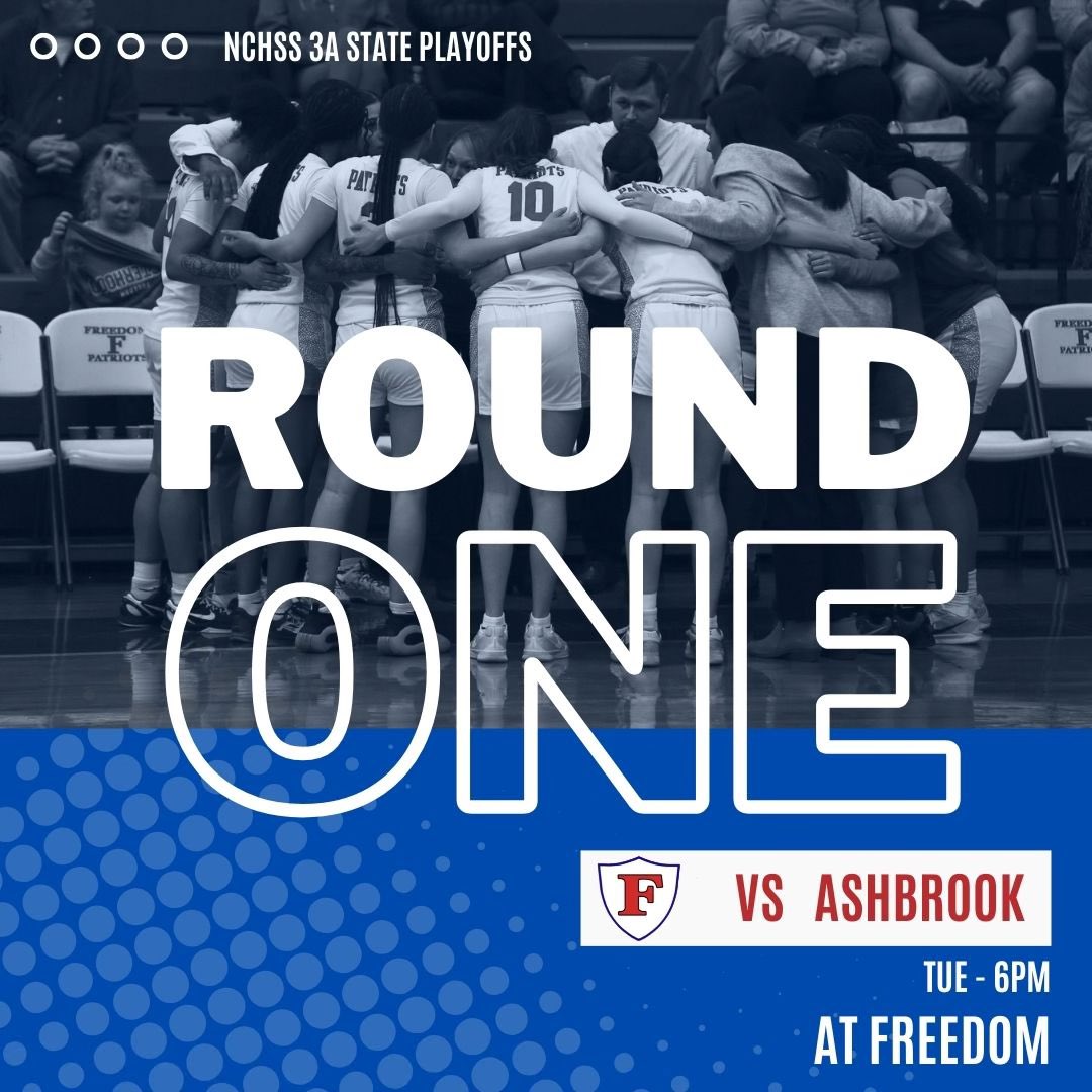 Join us tomorrow night for 1st round state playoff action! The Lady Patriots play host to Ashbrook. Tip off is 6:00!