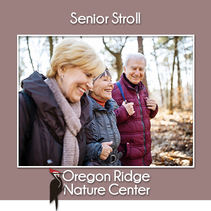 Sunny and in the high 40s on Wednesday!
Join us for a morning hike! 

Babes in Backpacks
Click on link for details or to register...
…egonridgenaturecenter.wildapricot.org/event-6033654

Senior Stroll
Click on link for details or to register...
…egonridgenaturecenter.wildapricot.org/event-6034108

OregonRidgeNatureCenter.org