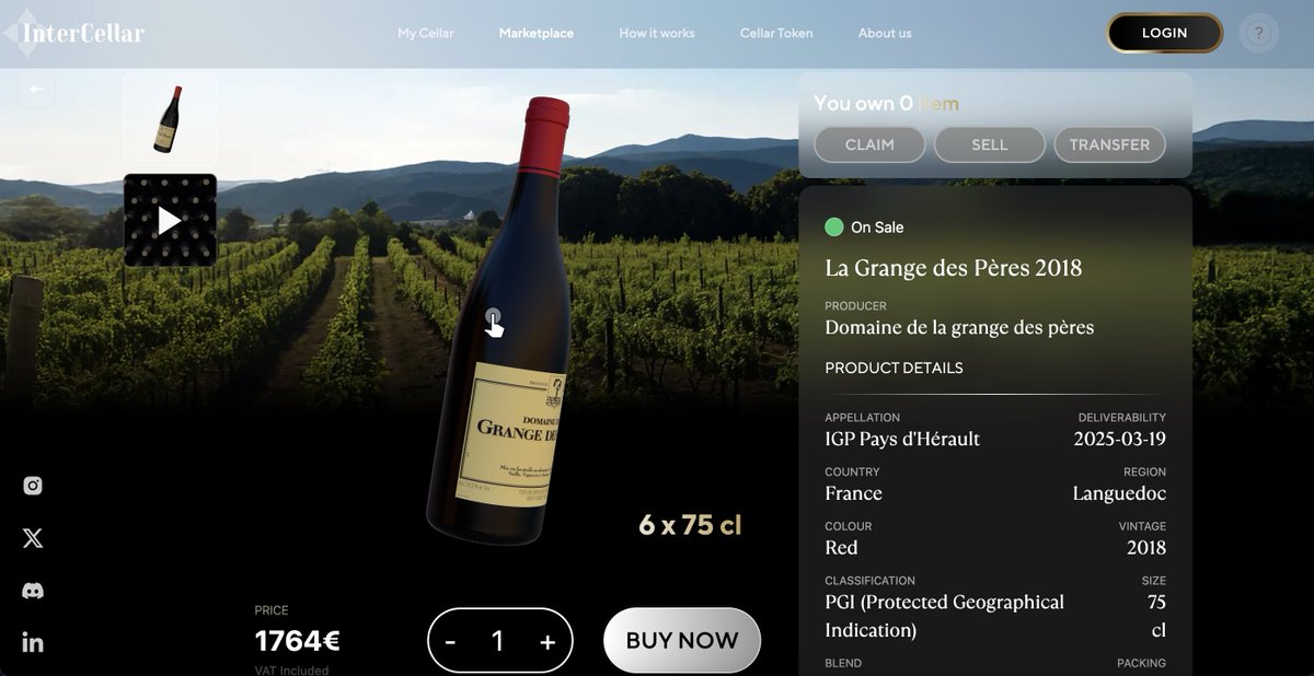 La Grange des Pères 2018 now available on <a href="/InterCellar_/">InterCellar</a> ! 🍷

Nestled in the heart of the Arboussas Massif (Hérault), La Grange des Pères is an exceptional estate spanning 11 hectares of rocky soils. 🍇

Predominantly composed of Syrah and Mourvèdre, its wines offer remarkable