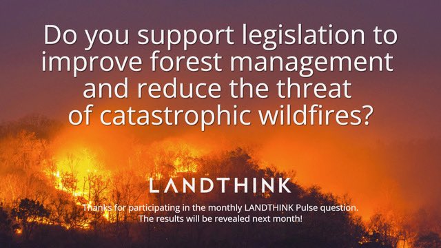 📊 Have you answered the February Pulse? We want to hear from you. Answer here: landthink.com/pulse/ #land #wildfires