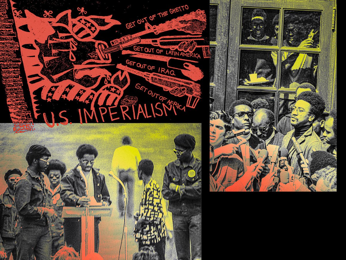 lindsayballant's tweet image. Since my previous employer shuttered us after the election, I can post these collages I did for an unpublished piece that tied the Gaza campus protests to the history of Liberation and anti-imperialist movements with the Civil Rights and Black Lives Matter movements in the U.S.