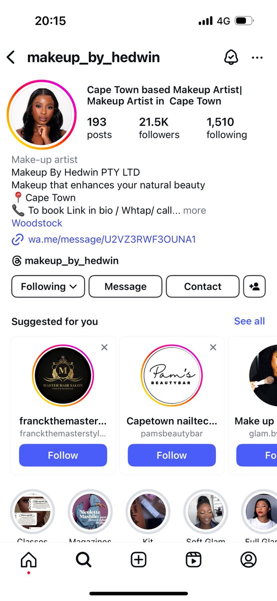 With all the drama of the day, I forgot to post this young lady on from Cape Town who did my face yesterday. 

She is simply anointed sana with this talent. Go win girl!!!! 

Guys book her 

Make up by Hedwin