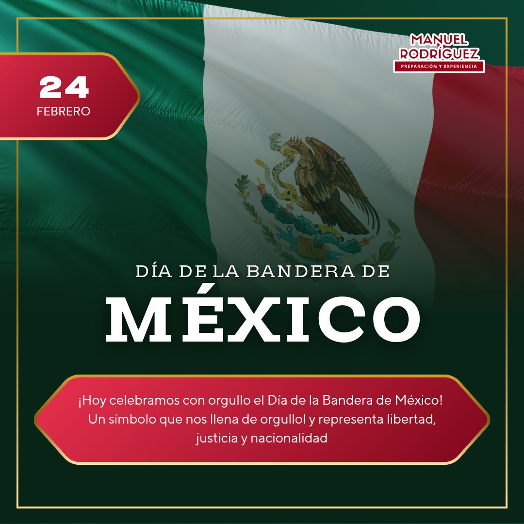 Hoy es un día muy especial para todos los mexicanos porque celebramos con gran orgullo uno de los símbolos más hermosos que nos representa y resume nuestra historia: la Bandera de México.

En ella están representadas nuestra independencia, libertad, soberanía, democracia, paz y