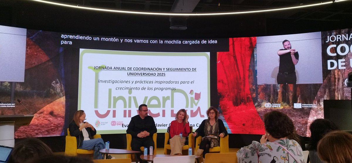 UniverDIuja's tweet photo. Participamos en la Jornada Anual de coordinación y seguimiento de los Programas Unidiversidad (curso 2024-2025) @Fundacion_ONCE
Eva Sotomayor modera la mesa "Investigaciones y prácticas inspiradoras para el crecimiento de los programas" https://t.co/0Hx2Tj3phg