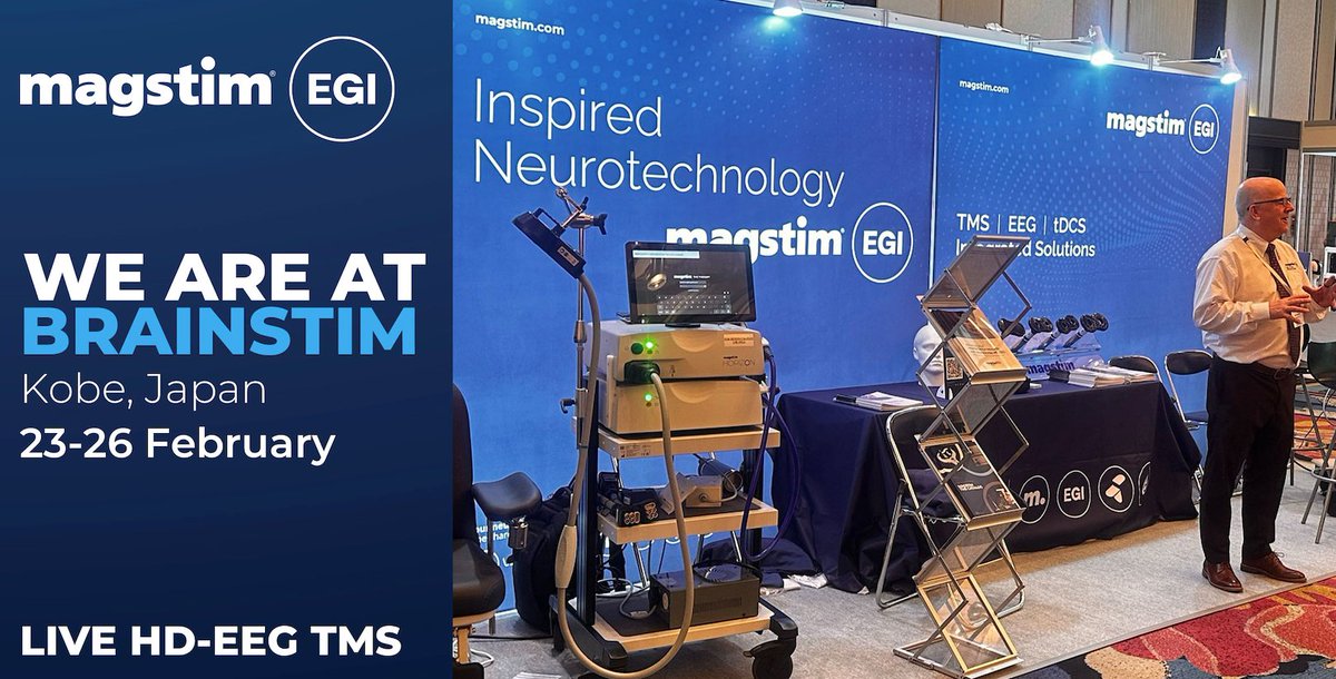 Neuromodulation News (@neuromodulation) on Twitter photo The Magstim EGI team is exhibiting at the 6th International Brain Stimulation Conference <a href="/brainstimj/">Brain Stimulation</a> in Japan. #TMS and #EEG education, demonstrations, events. New launches and learn about neurotechnology to study and treat the brain. #neuroscience #brain #BrainStimConf The Magstim EGI team is exhibiting at the 6th International Brain Stimulation Conference <a href="/brainstimj/">Brain Stimulation</a> in Japan. #TMS and #EEG education, demonstrations, events. New launches and learn about neurotechnology to study and treat the brain. #neuroscience #brain #BrainStimConf