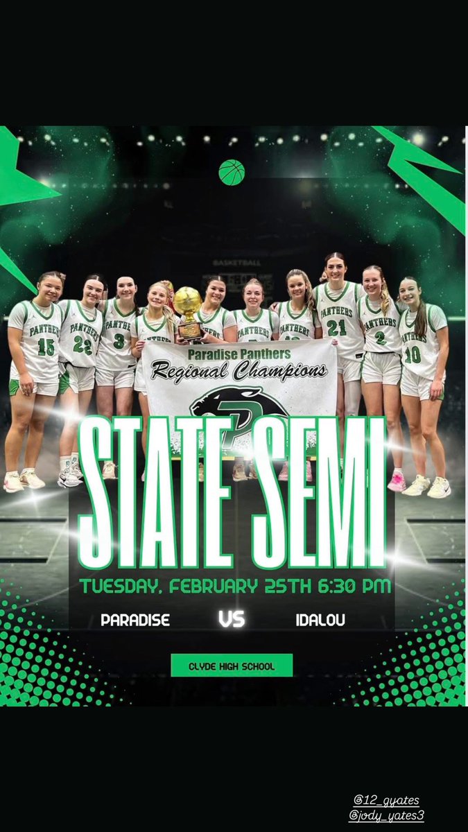 Headed to the 
STATE SEMI!! First time in 
SCHOOL HISTORY!
