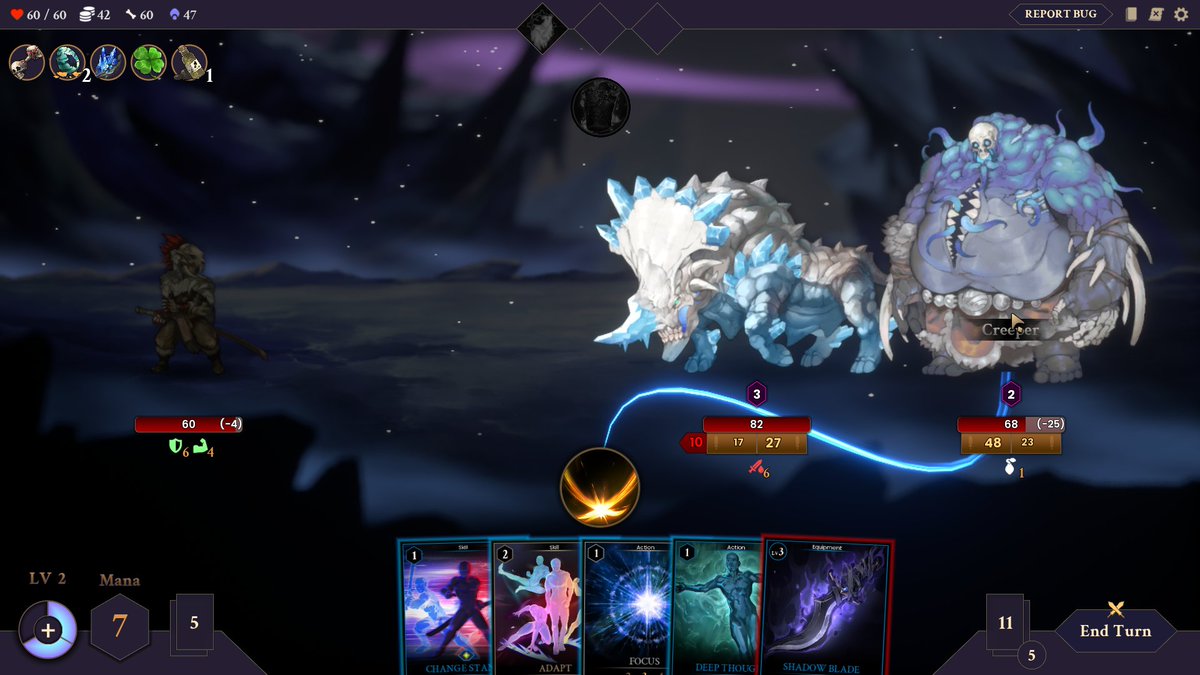 Northwindgame's tweet image. Northwind - a monster-hunting roguelite deckbuilder with card crafting is in #SteamNextFest 
.
Play the demo now!🔥🔥
.
✅ New boss - The Warlord
✅ Animation Speed-Up Feature
✅ Unlockable Hazard Difficulty
✅ Fixed Progression Unlocks
#indiegame #steamdemo #nextfest #gamedev