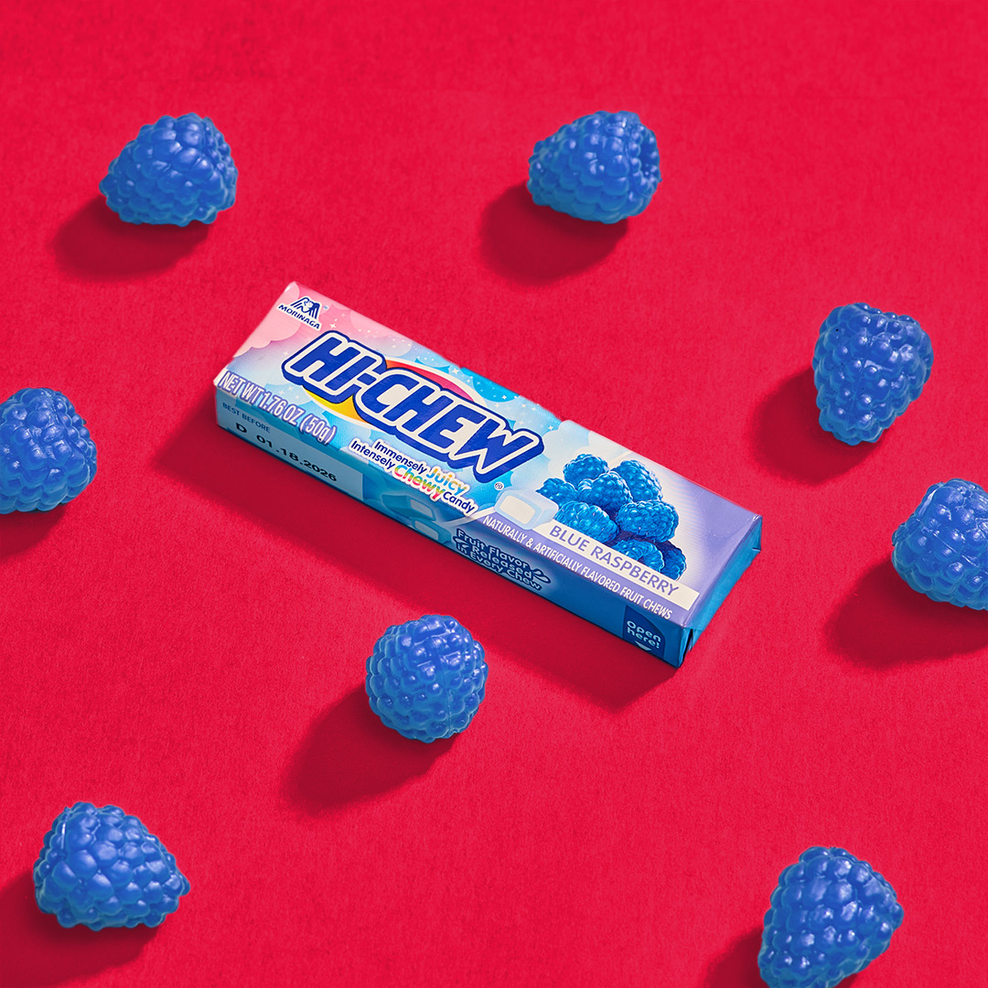 HiChew's tweet image. Bold. Bodacious. Brilliant. HI-CHEW Blue Raspberry takes nostalgia to a new level. #hichew #blueraspberry #💙