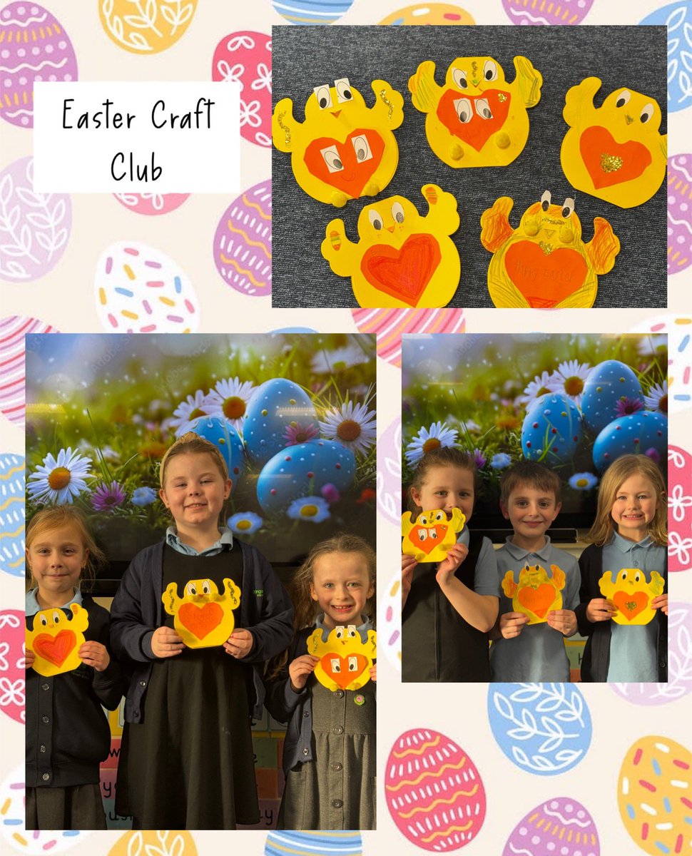 I am so proud of all of the children that came to Easter Craft club tonight🐥 Well Done to all of you♥️Next week we’re making Easter baskets! <a href="/KingswoodParksP/">Kingswood Parks Primary School</a>
