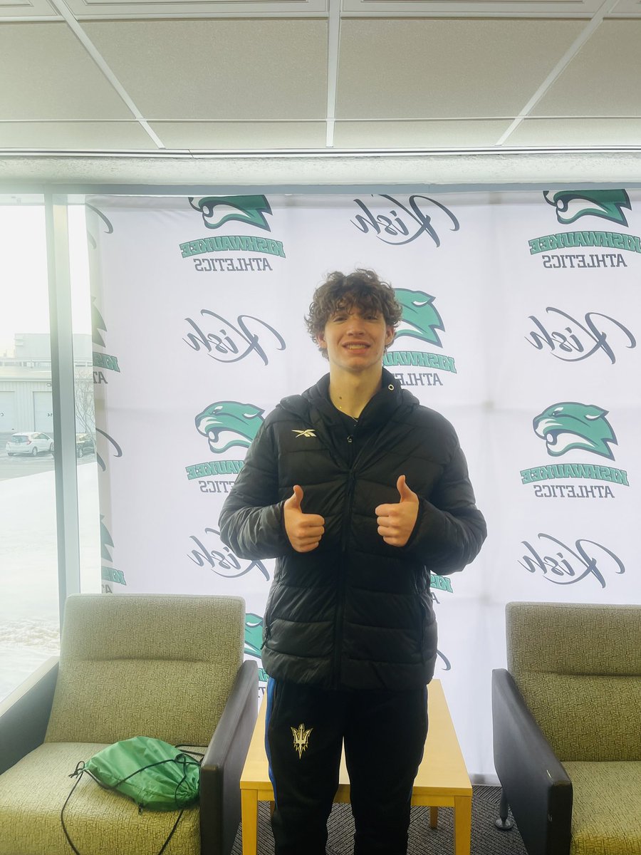 Thank you Coach Matt and Coach Nolan  for inviting me to visit Kishwaukee yesterday. Got a tour and watched their game. Glad to be considering this as my next step after high school.