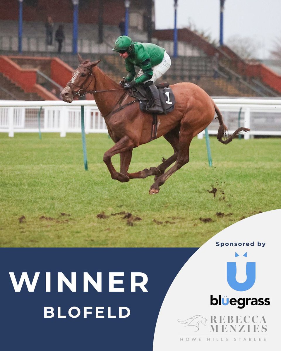 Rebecca Menzies Racing (@rebeccaemenzies) on Twitter photo 🏆WINNER🏆 Blofeld wins the bumper <a href="/ayrracecourse/">Ayr Racecourse</a> A brilliant ride by <a href="/MaggsWilliam/">William Maggs</a> . Congratulations to owner Maria Myco. Another winner fed on @bluegrasshorsefeed #poweredbybluegrass #winner #racehorse #fedonbluegrass #horseracing #racehorsetrainer #rebeccamenzies #ayr 🏆WINNER🏆 Blofeld wins the bumper <a href="/ayrracecourse/">Ayr Racecourse</a> A brilliant ride by <a href="/MaggsWilliam/">William Maggs</a> . Congratulations to owner Maria Myco. Another winner fed on @bluegrasshorsefeed #poweredbybluegrass #winner #racehorse #fedonbluegrass #horseracing #racehorsetrainer #rebeccamenzies #ayr